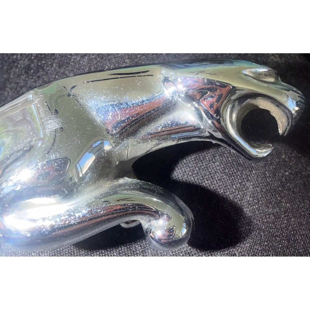 Vintage Leaping Jaguar Leaper Chrome Mascot Hood Ornament Emblem 6" - Picture 5 of 14
